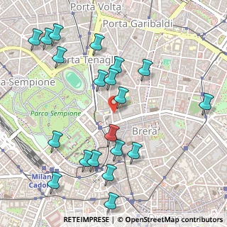 Mappa Via Delio Tessa, 20121 Milano MI, Italia (0.596)