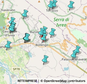 Mappa Via Ricca, 10012 Bollengo TO, Italia (2.306)