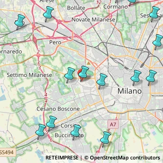 Mappa Via Arosio, 20148 Milano MI, Italia (6.40467)