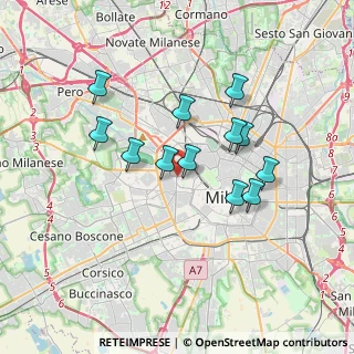 Mappa Columbus Clinic Center, 20146 Milano MI, Italia (3.045)