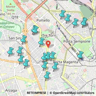 Mappa Columbus Clinic Center, 20146 Milano MI, Italia (1.207)