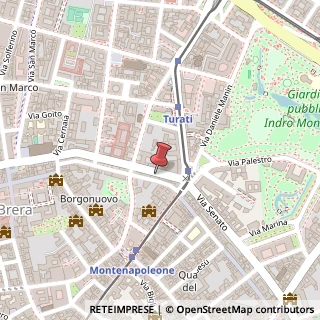 Mappa Via Palestro, 6, 20121 Milano, Milano (Lombardia)