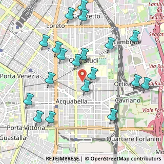 Mappa Via Guido Reni, 20133 Milano MI, Italia (1.1165)