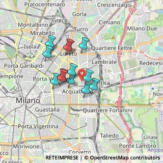 Mappa Via Guido Reni, 20133 Milano MI, Italia (1.27385)