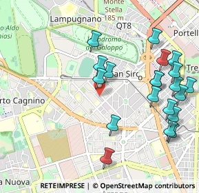 Mappa Via Matteo Civitali, 20147 Milano MI, Italia (1.1615)