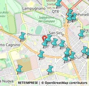 Mappa Via Matteo Civitali, 20147 Milano MI, Italia (1.2455)