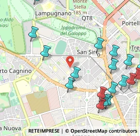 Mappa Via Matteo Civitali, 20147 Milano MI, Italia (1.33222)