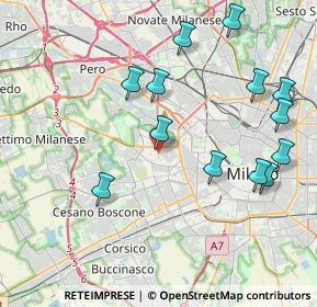 Mappa Via Matteo Civitali, 20147 Milano MI, Italia (4.41385)