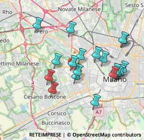 Mappa Via Matteo Civitali, 20147 Milano MI, Italia (3.57947)