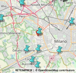 Mappa Via Matteo Civitali, 20147 Milano MI, Italia (6.70125)