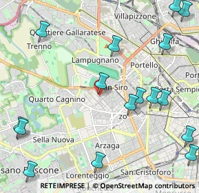 Mappa Via Matteo Civitali, 20147 Milano MI, Italia (2.89813)
