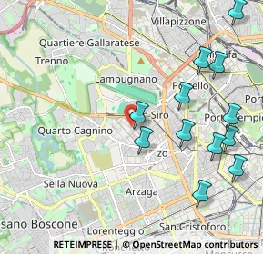 Mappa Via Matteo Civitali, 20147 Milano MI, Italia (2.35167)