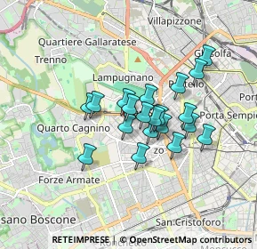 Mappa Via Matteo Civitali, 20147 Milano MI, Italia (1.262)