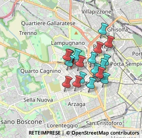Mappa Via Matteo Civitali, 20147 Milano MI, Italia (1.2045)