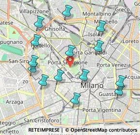 Mappa Viale Luigi Camoens, 20121 Milano MI, Italia (2.07857)