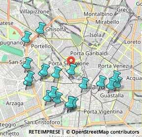 Mappa Viale Luigi Camoens, 20121 Milano MI, Italia (2.179)