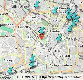 Mappa Viale Luigi Camoens, 20121 Milano MI, Italia (2.74235)