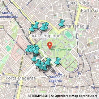 Mappa Viale Luigi Camoens, 20121 Milano MI, Italia (0.4525)