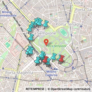 Mappa Viale Luigi Camoens, 20121 Milano MI, Italia (0.463)