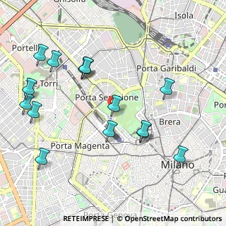 Mappa Viale Luigi Camoens, 20121 Milano MI, Italia (1.14533)