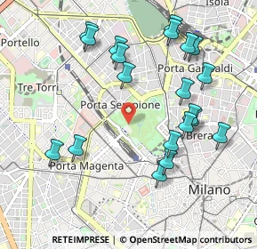 Mappa Viale Luigi Camoens, 20121 Milano MI, Italia (1.0665)
