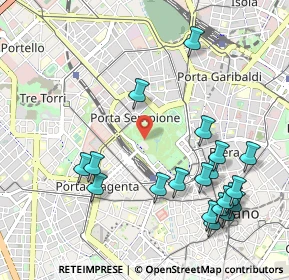 Mappa Viale Luigi Camoens, 20121 Milano MI, Italia (1.1955)