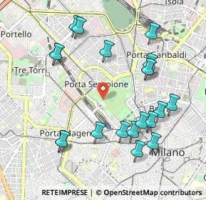 Mappa Viale Luigi Camoens, 20121 Milano MI, Italia (1.0915)