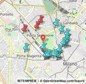 Mappa Viale Luigi Camoens, 20121 Milano MI, Italia (0.8695)