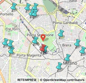 Mappa Viale Luigi Camoens, 20121 Milano MI, Italia (1.33941)