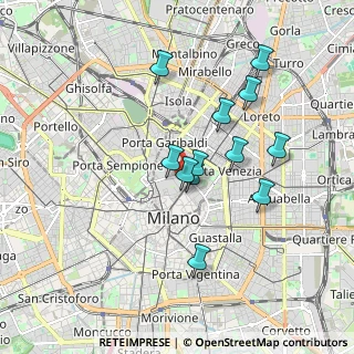 Mappa Via dell'Annunciata, 20121 Milano MI, Italia (1.56583)
