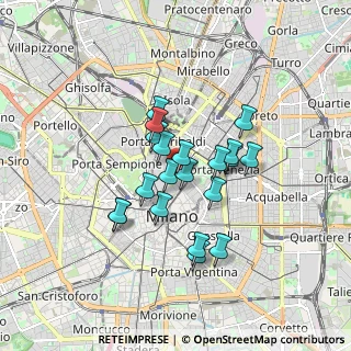 Mappa Via dell'Annunciata, 20121 Milano MI, Italia (1.3205)
