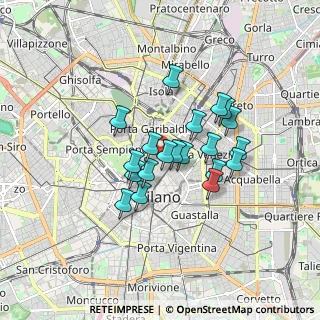 Mappa Via dell'Annunciata, 20121 Milano MI, Italia (1.307)