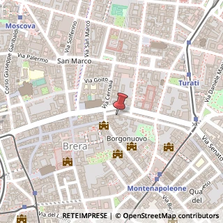 Mappa Via dell'Annunciata, 31, 20121 Milano, Milano (Lombardia)