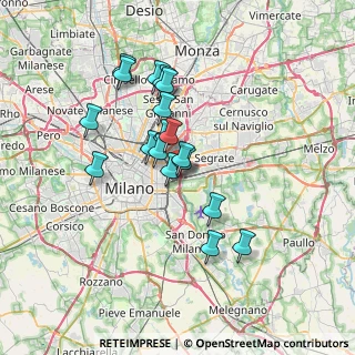 Mappa Via Camillo e Otto Cima, 20134 Milano MI, Italia (5.82889)