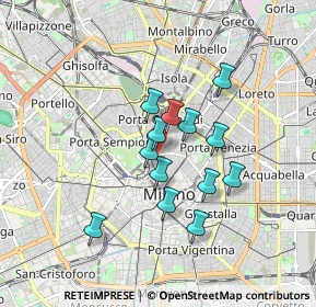 Mappa Via Pontaccio, 20121 Milano MI, Italia (1.34077)