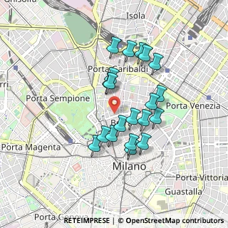 Mappa Via Pontaccio, 20121 Milano MI, Italia (0.749)