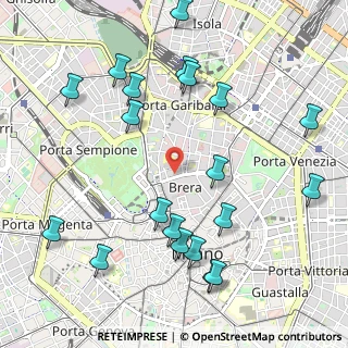 Mappa Via Pontaccio, 20121 Milano MI, Italia (1.2275)