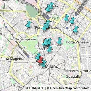 Mappa Via Pontaccio, 20121 Milano MI, Italia (0.8915)