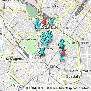 Mappa Via Pontaccio, 20121 Milano MI, Italia (0.5725)