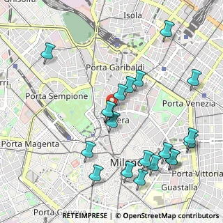 Mappa Via Pontaccio, 20121 Milano MI, Italia (1.156)