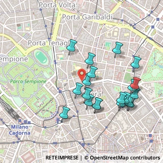 Mappa Via Pontaccio, 20121 Milano MI, Italia (0.493)