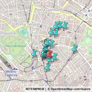 Mappa Via Pontaccio, 20121 Milano MI, Italia (0.3325)