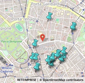 Mappa Via Pontaccio, 20121 Milano MI, Italia (0.571)