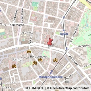 Mappa Via Fatebenefratelli, 22, 20121 Milano, Milano (Lombardia)