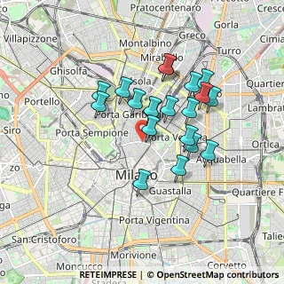 Mappa Via Fatebenefratelli, 20121 Milano MI, Italia (1.4505)