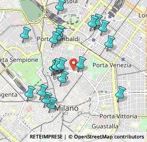 Mappa Via Fatebenefratelli, 20121 Milano MI, Italia (0.9745)