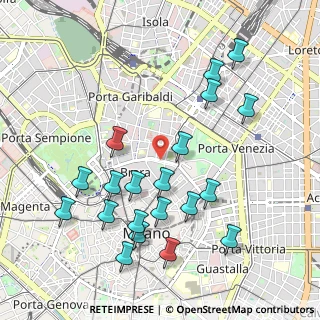 Mappa Via Fatebenefratelli, 20121 Milano MI, Italia (1.0825)