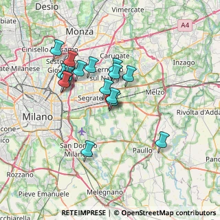 Mappa Di Rodano, 20090 Rodano MI, Italia (6.38294)