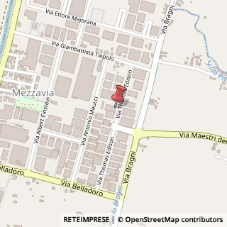 Mappa Via Edison, 21, 35010 Cadoneghe, Padova (Veneto)