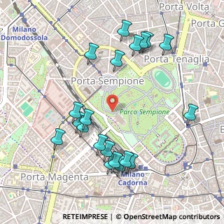 Mappa Viale Guglielmo Shakespeare, 20121 Milano MI, Italia (0.549)